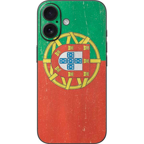 Portugal Flag Distressed iPhone 17 Skin
