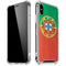 Portugal Flag Distressed iPhone X/XS Clear Case