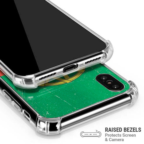 Portugal Flag Distressed iPhone X/XS Clear Case