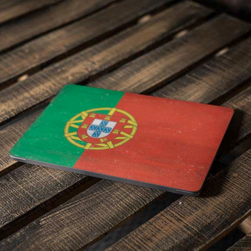 Portugal Flag Distressed Apple MacBook Air Skin