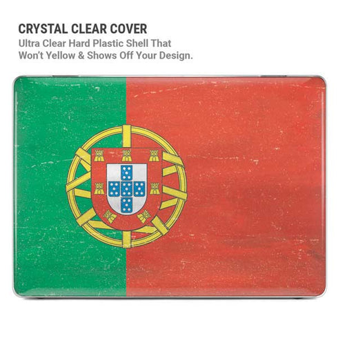 Portugal Flag Distressed MacBook Cases