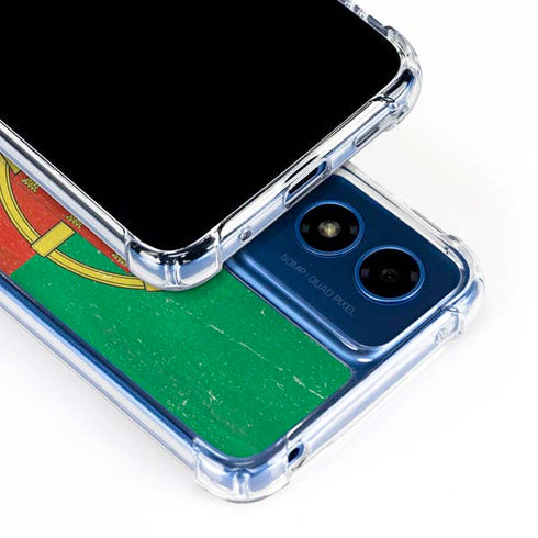 Portugal Flag Distressed Moto G 5G (2024) Clear Case