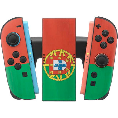 Portugal Flag Distressed Nintendo Switch 2 (2025) Joy-Con Controller Skin