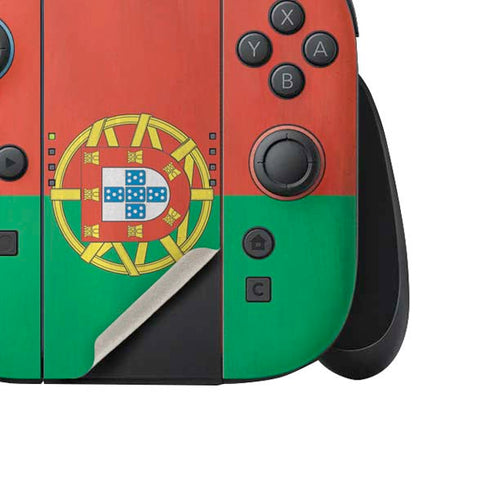 Portugal Flag Distressed Nintendo Switch 2 (2025) Joy-Con Controller Skin