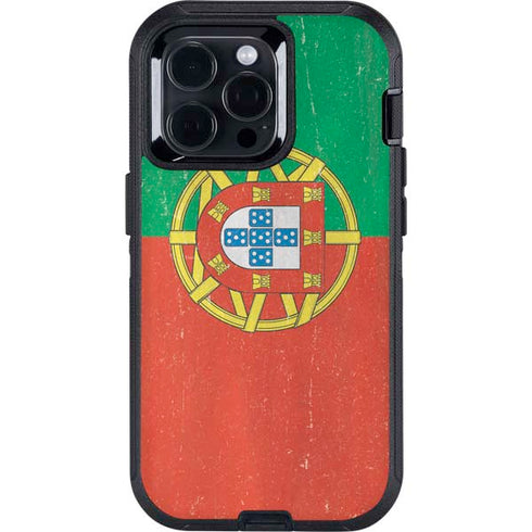 Portugal Flag Distressed Otterbox Defender iPhone Skin