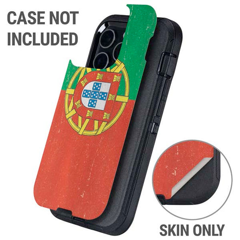 Portugal Flag Distressed Otterbox Defender iPhone Skin