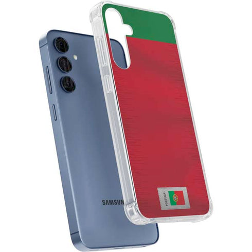 Portugal Soccer Flag Galaxy A55 5G Clear Case