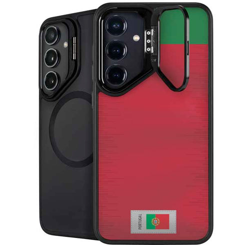 Portugal Soccer Flag Galaxy S25 Plus Kickstand Case