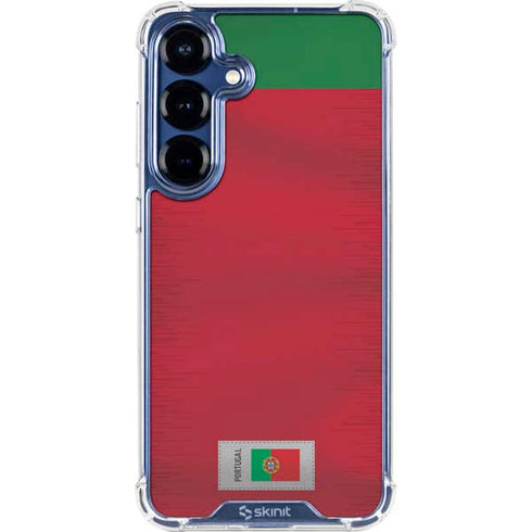 Portugal Soccer Flag Galaxy S25 FE Clear Case