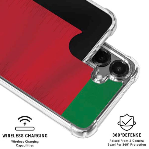 Portugal Soccer Flag Galaxy S26 Plus Clear Case