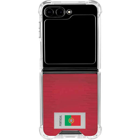 Portugal Soccer Flag Galaxy Z Flip6 Clear Case