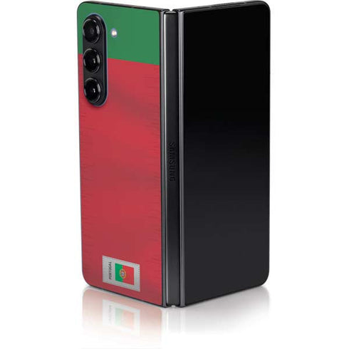 Portugal Soccer Flag Galaxy Z Fold5 5G Skin