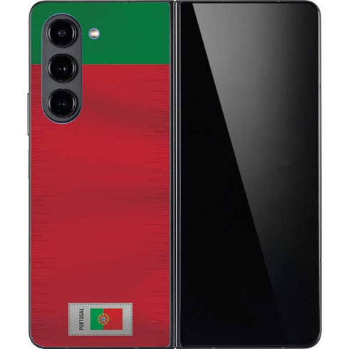 Portugal Soccer Flag Galaxy Z Fold5 5G Skin