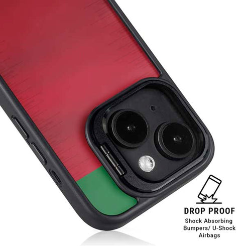 Portugal Soccer Flag iPhone 14 Plus Kickstand Case