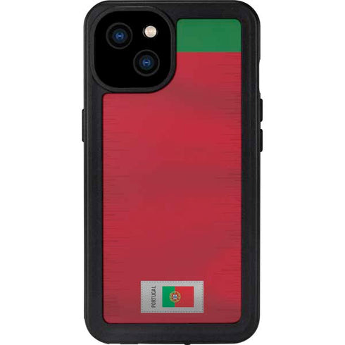 Portugal Soccer Flag iPhone 15 Plus Waterproof Case