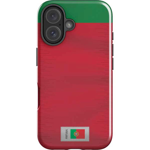 Portugal Soccer Flag iPhone 16 Impact Case