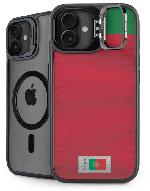 Portugal Soccer Flag iPhone 16 Kickstand Case