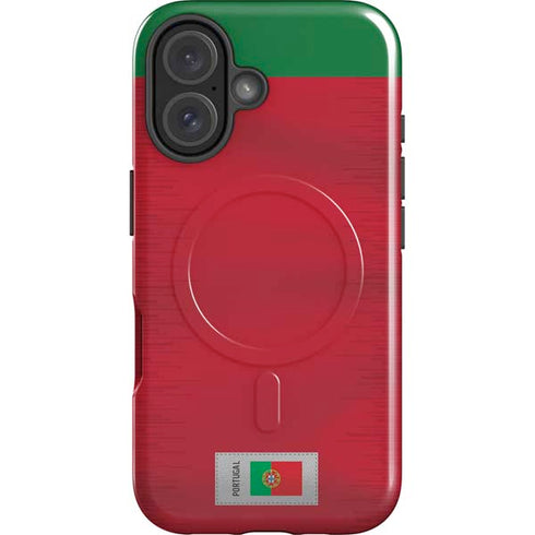 Portugal Soccer Flag iPhone 16 Magsafe Impact Case