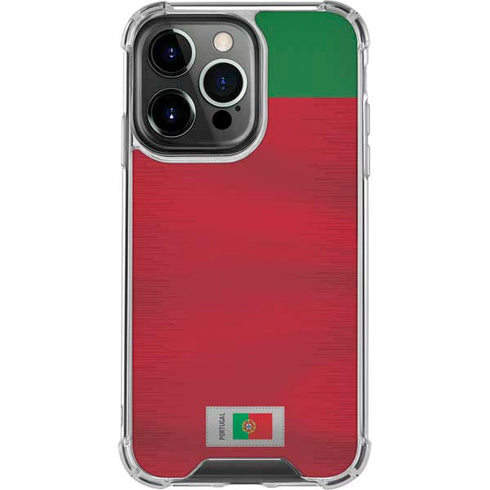Portugal Soccer Flag iPhone 16 Pro Clear Case