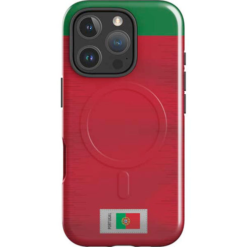 Portugal Soccer Flag iPhone 16 Pro Magsafe Impact Case