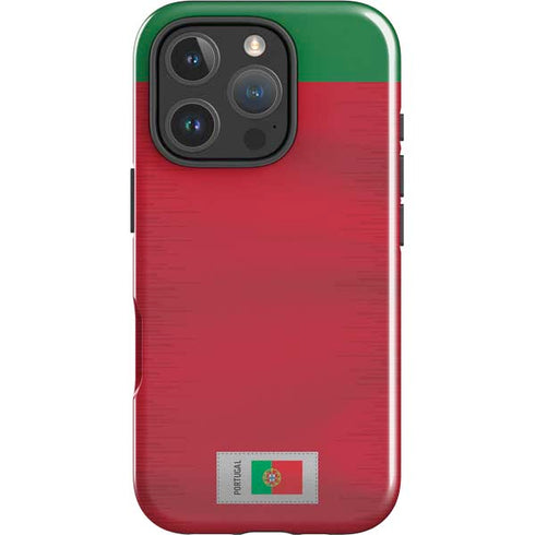 Portugal Soccer Flag iPhone 16 Pro Max Impact Case