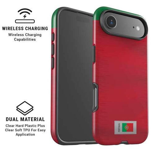Portugal Soccer Flag iPhone 17 Air Magsafe Impact Case