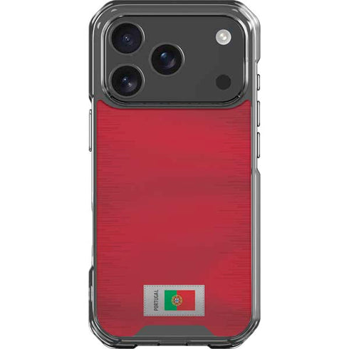 Portugal Soccer Flag iPhone 17 Pro Clear Case
