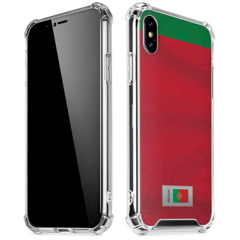 Portugal Soccer Flag iPhone X/XS Clear Case
