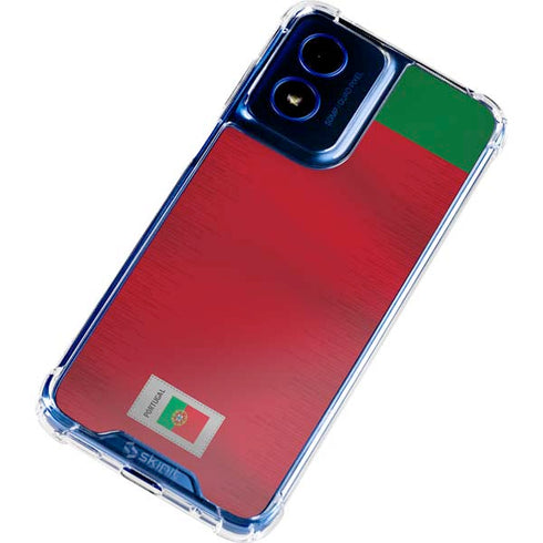 Portugal Soccer Flag Moto G 5G (2024) Clear Case