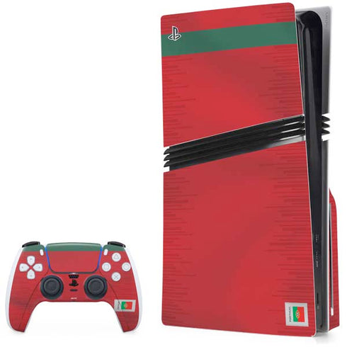 Portugal Soccer Flag PS5 Pro Disk Bundle Skin
