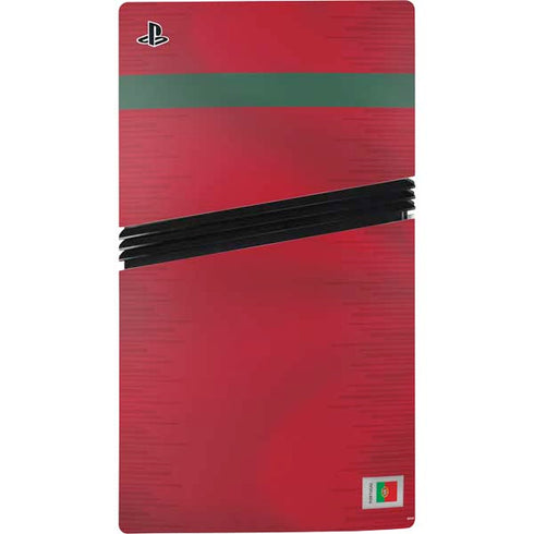 Portugal Soccer Flag PS5 Pro Disk Console Skin