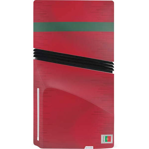 Portugal Soccer Flag PS5 Pro Disk Console Skin