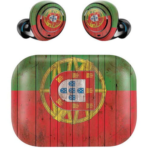Portuguese Flag Dark Wood Amazon Echo Buds Skin