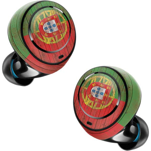 Portuguese Flag Dark Wood Amazon Echo Buds Skin