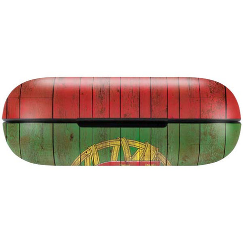 Portuguese Flag Dark Wood Amazon Echo Buds Skin