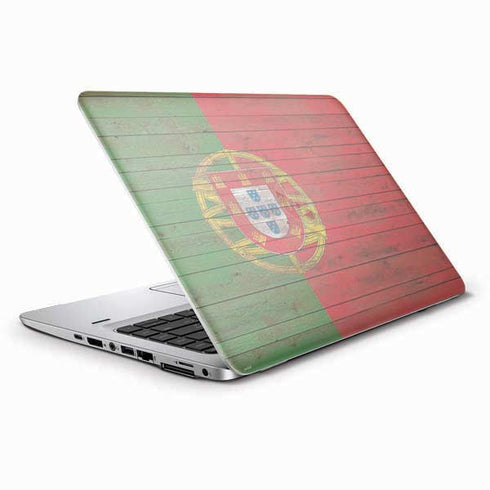 Portuguese Flag Dark Wood HP Elitebook Skin