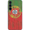 Portuguese Flag Dark Wood Galaxy A35 5G Skin