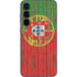 Portuguese Flag Dark Wood Galaxy A35 5G Skin