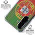 Portuguese Flag Dark Wood Galaxy A36 5G Clear Case