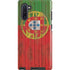 Portuguese Flag Dark Wood Galaxy Cases
