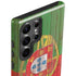 Portuguese Flag Dark Wood Galaxy S23 Ultra Pro Case