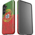 Portuguese Flag Dark Wood Galaxy S25 Plus Impact Case
