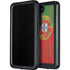 Portuguese Flag Dark Wood Galaxy S24 Plus Waterproof Case