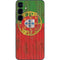 Portuguese Flag Dark Wood Galaxy S24 Skin