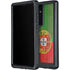 Portuguese Flag Dark Wood Galaxy S24 Ultra Waterproof Case