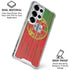 Portuguese Flag Dark Wood Galaxy S25 Ultra Clear Case