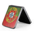 Portuguese Flag Dark Wood Galaxy Z Flip6 Skin