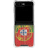 Portuguese Flag Dark Wood Galaxy Z Flip6 Clear Case