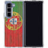 Portuguese Flag Dark Wood Galaxy Z Fold5 5G Clear Case