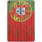 Portuguese Flag Dark Wood iPad Skins